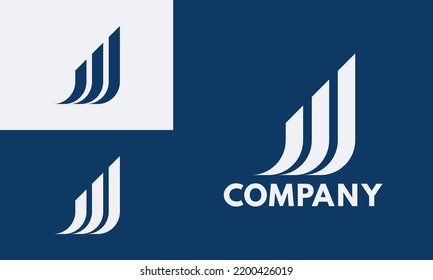 logotipo en forma de diagrama que tiene el significado de desarrollo empresarial
