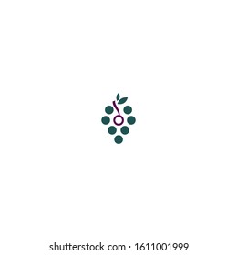 logo form eight grapes, clean, simple
