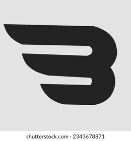 the logo in the form of the letter b and the number 3 put together looks very unique