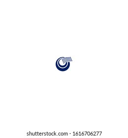 logo form letter double c and digital