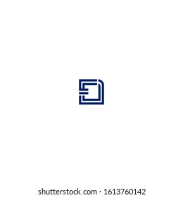 logo form letter E and D