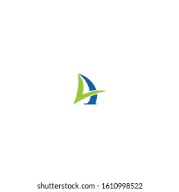 logo form letter L and A