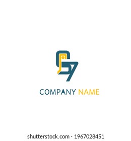 logo in the form of the letter S and the number 7 with the shape of a bird in blue and orange with an elegant style