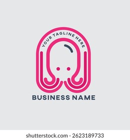 The logo is in the form of a tiny octopus vector illustration