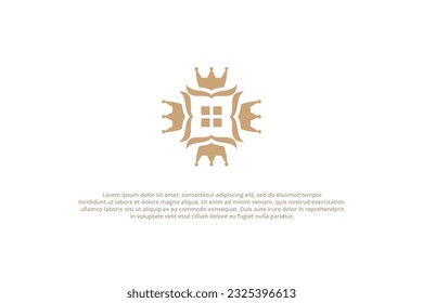 logo four crown royal real estate gold