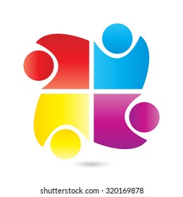 logo four people 