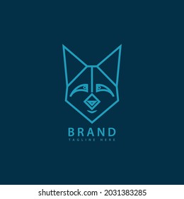 Logo with fox animal style