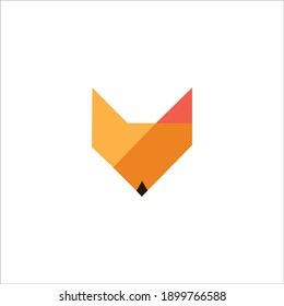 logo fox icon templet vector