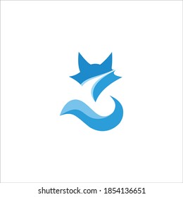 logo fox icon vector templet
