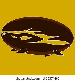 the logo of fox inthe coffee siluet