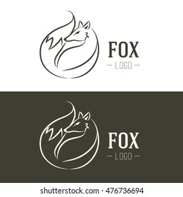 Logo Fox Vector illustration