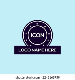 Logo frame design with sky background