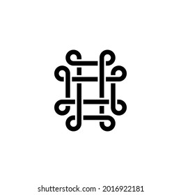 a logo or frame icon with a monogram style has an elegant classic meaning suitable for describing businesses in the field of photography, fashion, agencies, consultants, construction, design