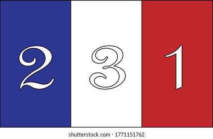 Logo of France's Independence Day 231