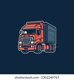 logo for a freight forwarding company with the form of a truck