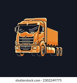 logo for a freight forwarding company with the form of a truck