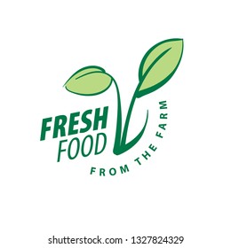 Logo Fresh Food Farm Vector Illustration Stock Vector (royalty Free 