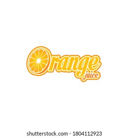 logo del zumo de naranja natural
