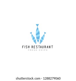 Logo fried fish restaurant 