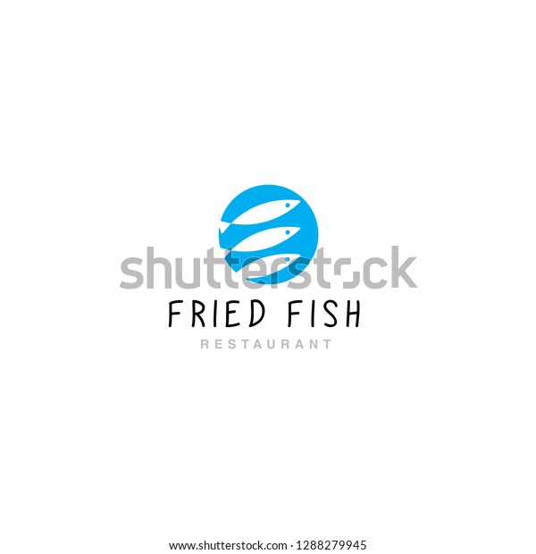 Logo Fried Fish Restaurant Stock Vector Royalty Free 1288279945