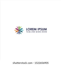 a logo with a full color friend for a printing company or in the field of home interior design