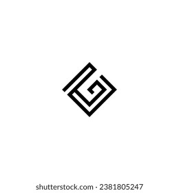 Logo g initial g business design corporate marketing digital finance