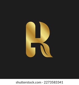 El logotipo es un monograma G y R. El color de la hoja es oro.