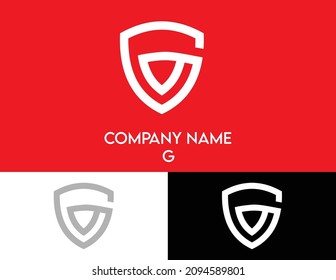 logo G shield style, logo G design