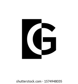 logo G simple vector modern font
