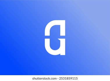 Logo G and U minimalist and simplicity