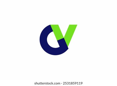 Minimalista e simplicidade dos logotipos G e V