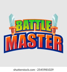 Logo game battle master with emblem