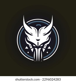 A logo for a game called the wolf or skull