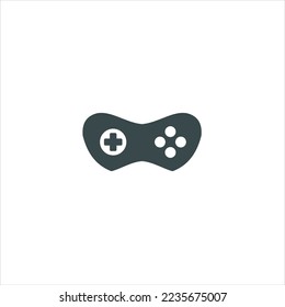 Logo-Game-Symbol abstrakte Joystick-Form Für Kunstgaming-Logo-Vektorgrafik der Linie Esport auf weißem Hintergrund.