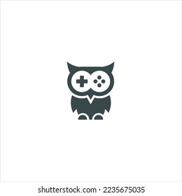 Logo game icon abstract joystick shape  For esport line art gaming logo vector on the white background.