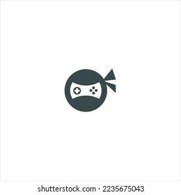 Logo game icon abstract joystick shape  For esport line art gaming logo vector on the white background.