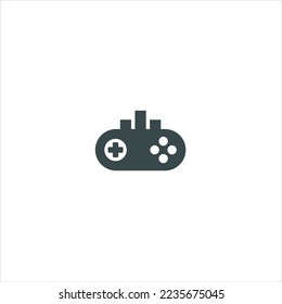 Logo game icon abstract joystick shape  For esport line art gaming logo vector on the white background.