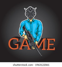 Logo game illustration. Perfect for logo game illustration