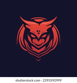 A logo for a game like a devil or owl