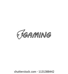 logo games icon. Element of cybersport icon for mobile concept and web apps. Thin line logo games icon can be used for web and mobile