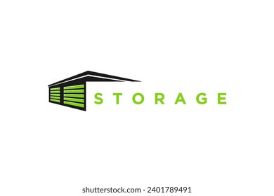 Logo of a garage, workshop or shophouse building.