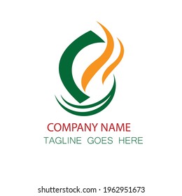 Logo for gas care service company eps 10