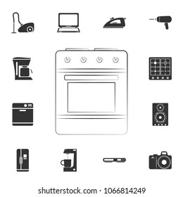 logo gas furnace icon. Detailed set of household items icons. Premium quality graphic design. One of the collection icons for websites, web design, mobile app on white background