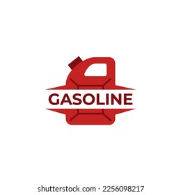 logo for gasoline canisters, vector flat is a simple illustration of isolated on white background, petrol filling symbol for car logo petrol station