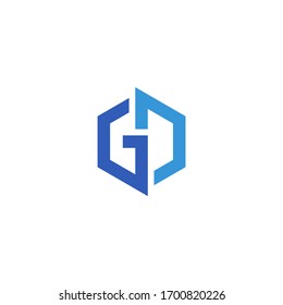 logo gd design vector modern graphic