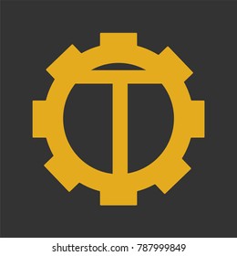 logo with gear icon