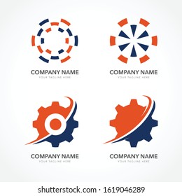 logo gear, logo industrial, logo engineering