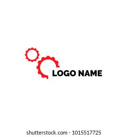Logo gear , repair, service, maintenance