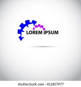 Logo gear. Vector