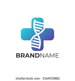 Logo Genetic Icon Element Template Design Vector